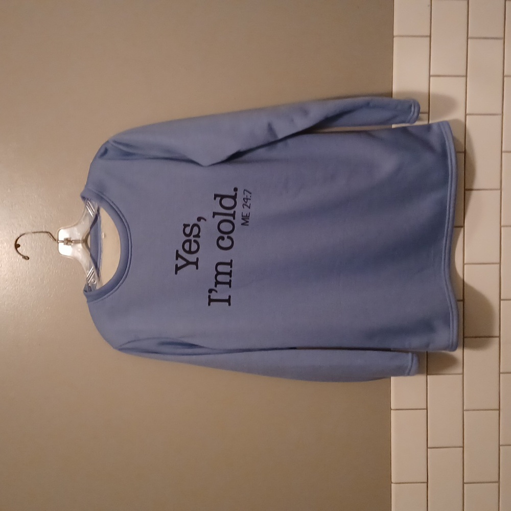 Slate blue sweat shirt